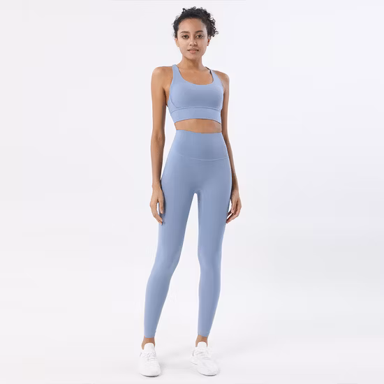 China Factory Wholesale ODM/OEM Women Workout Athletic Clothing High Impact Sports Bras Wear Underwear Cross Back Strappy Breathable Gym Fitness Yoga Bra